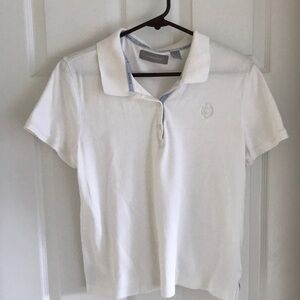 Liz Claiborne ladies short sleeve polo shirt size large white